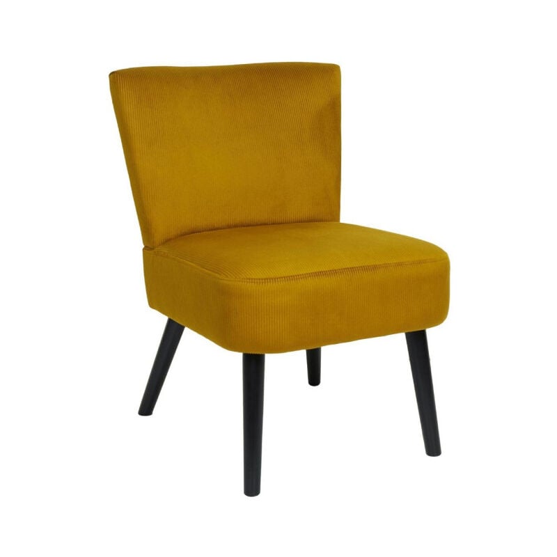 Fauteuil Crapaud "Giulia" 76cm Jaune