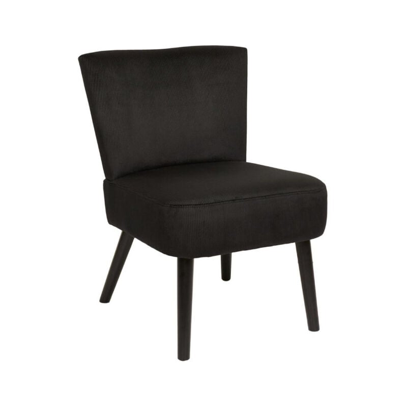 Fauteuil Crapaud "Giulia" 76cm Noir