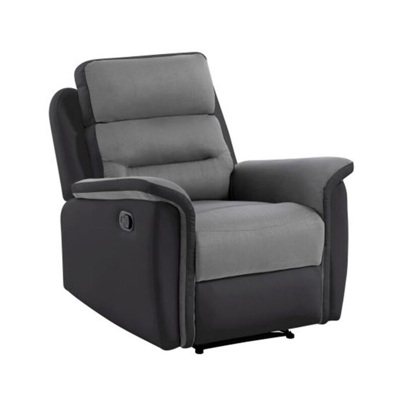 Paris Prix - Fauteuil de Relaxation 'Kato' 100cm Noir & Gris