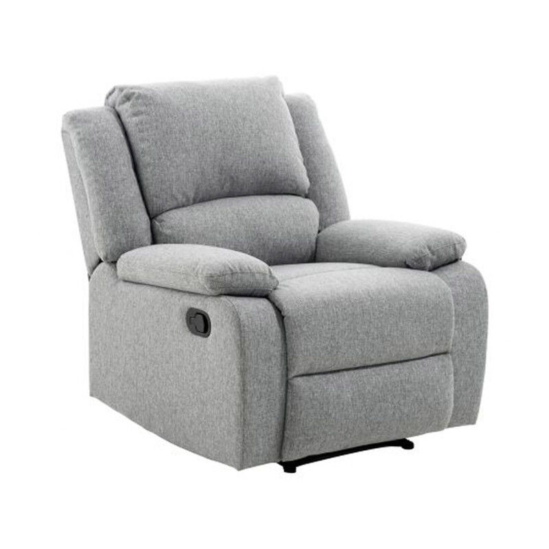 Fauteuil de Relaxation Tissu 'Polo' 96cm Gris