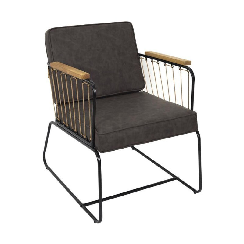 Paris Prix - Fauteuil Design 'Benson' 79cm Marron