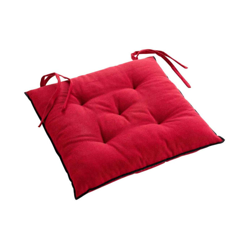 Galette de Chaise 'Mistraline' 40x40cm Bordeaux