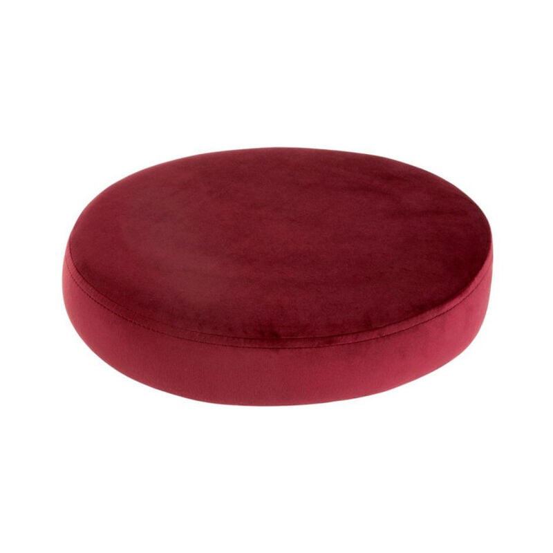 Paris Prix - Galette de Chaise Ronde 'Assise' 34cm Rouge