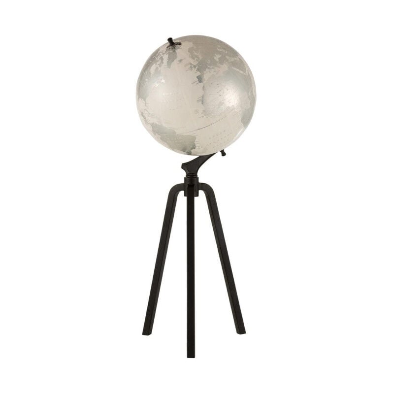 Globe sur Pied 'Marbe' 101cm Blanc & Noir