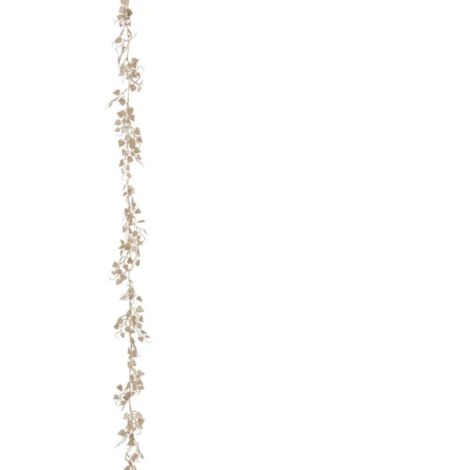 Paris Prix - Guirlande De Noël Déco feuiles 180cm Or