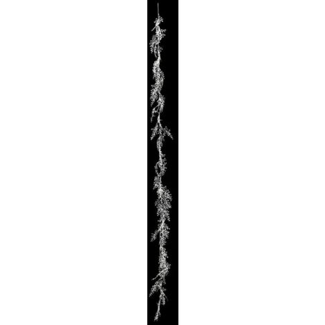 Paris Prix - Guirlande De Noël Déco liane 180cm Blanc