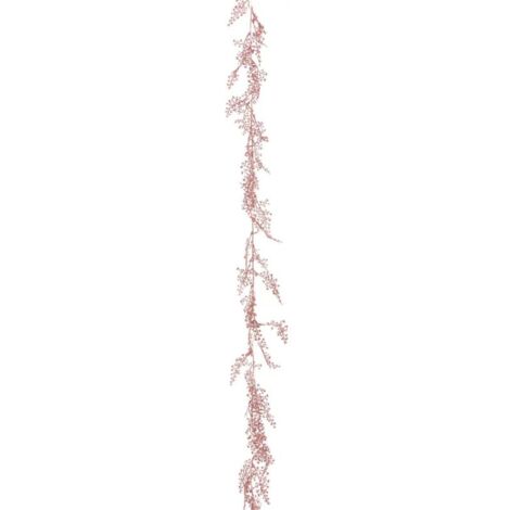 Paris Prix - Guirlande De Noël Déco liane 180cm Rose