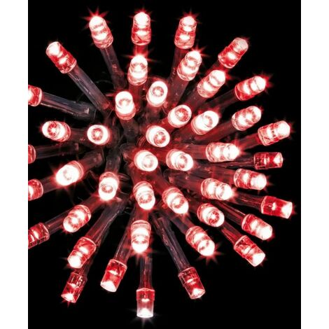 Paris Prix - Guirlande De Noël Lumineuse timer 50m Rouge