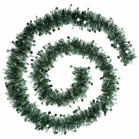 Paris Prix - Guirlande De Noël Pois colorama 200cm Vert Olive