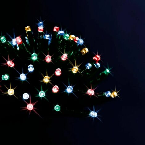 Paris Prix - Guirlande Lumineuse Extérieur solaire 20m Multicolore