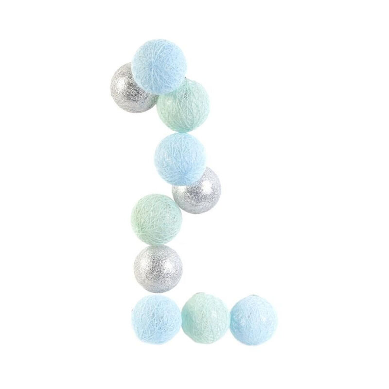 Guirlande Lumineuse à Led '10 Boules' 192cm Bleu
