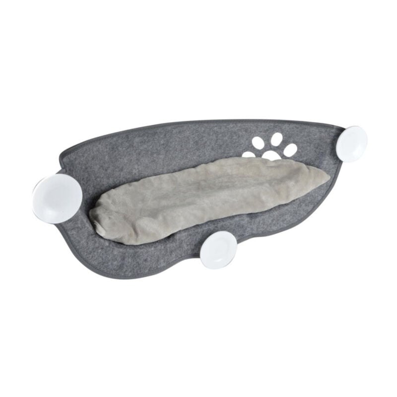 Hamac de Fenêtre pour Chat 'Feutrine' 67cm Gris