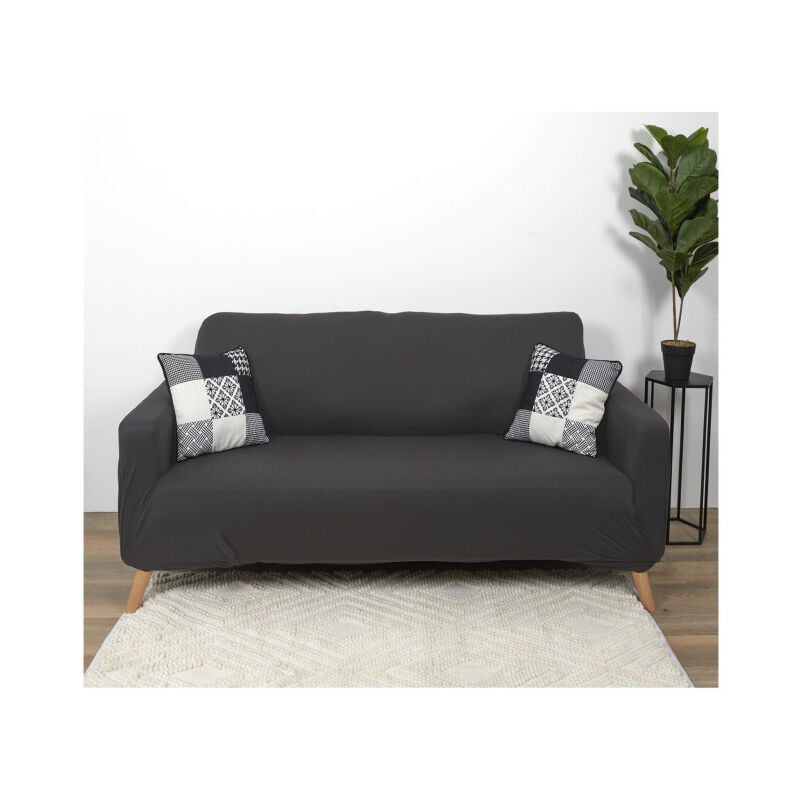 Housse de Canapé 2 Places 'Extensible' 80x170cm Gris