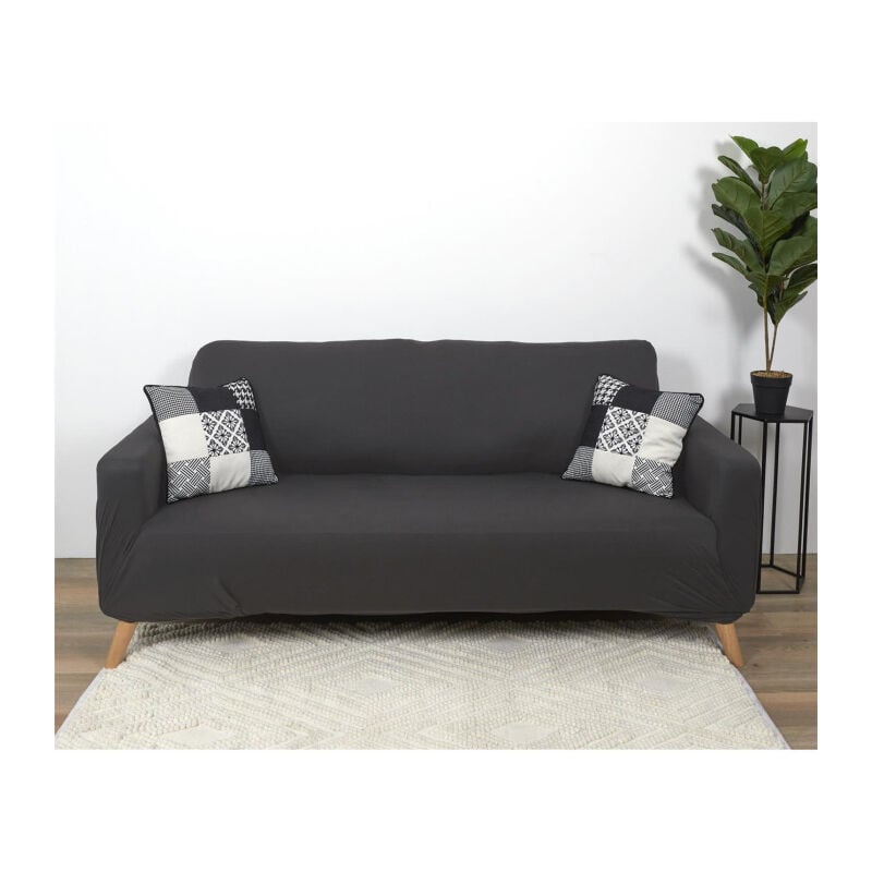 Housse de Canapé 3 Places 'Extensible' 80x230cm Gris