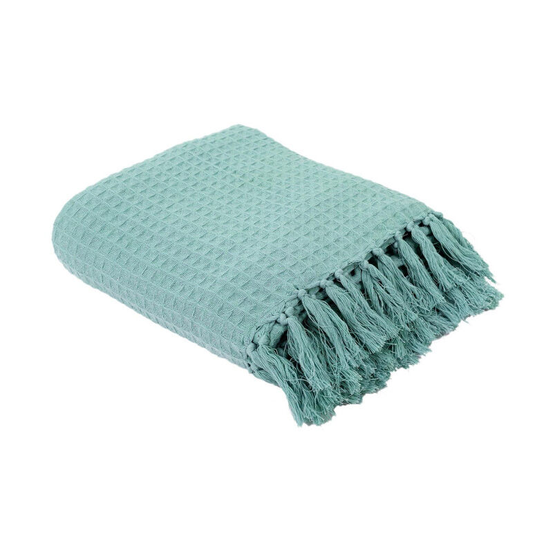 Jeté de Canapé 'Gaufré' 170x250cm Vert d'Eau