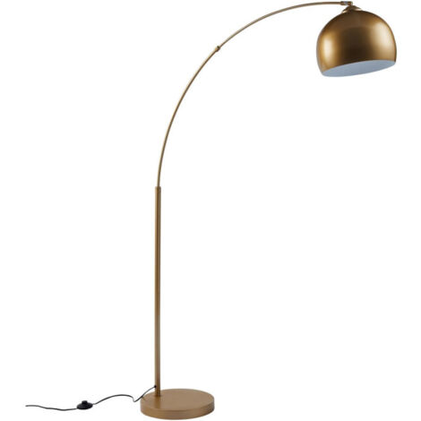 Paris Prix - Lampadaire Arc En Marbre laurel 170cm Or