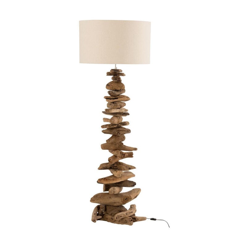 Lampadaire Design "Bois Flotté" 170cm Naturel