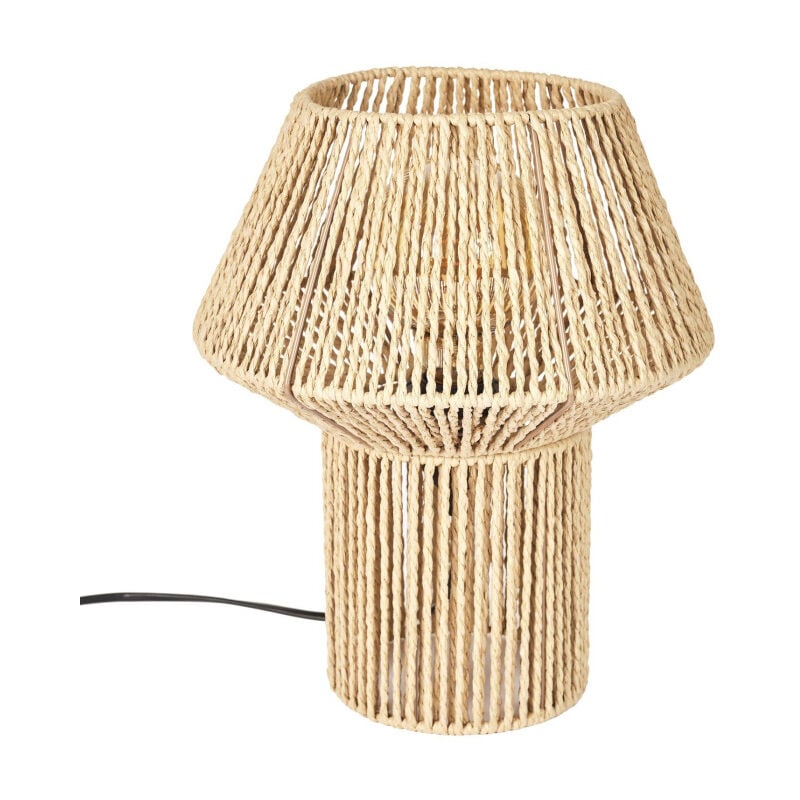 Lampe à Poser 'Corde Tressée' 33cm Naturel