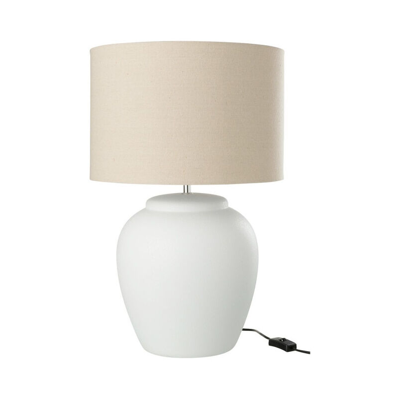 Paris Prix - Lampe à Poser en Céramique 'Méli' 60cm Blanc Paris Prix - Lampe à Poser en Céramique 'Méli' 60cm Blanc