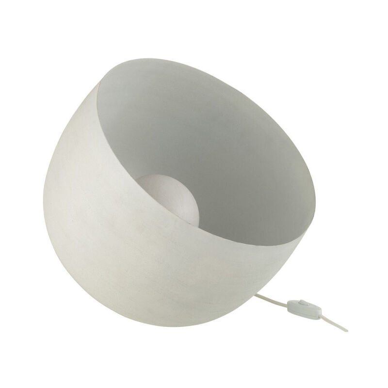 Lampe à Poser en Métal 'Mila' 32cm Blanc Lampe à Poser en Métal 'Mila' 32cm Blanc