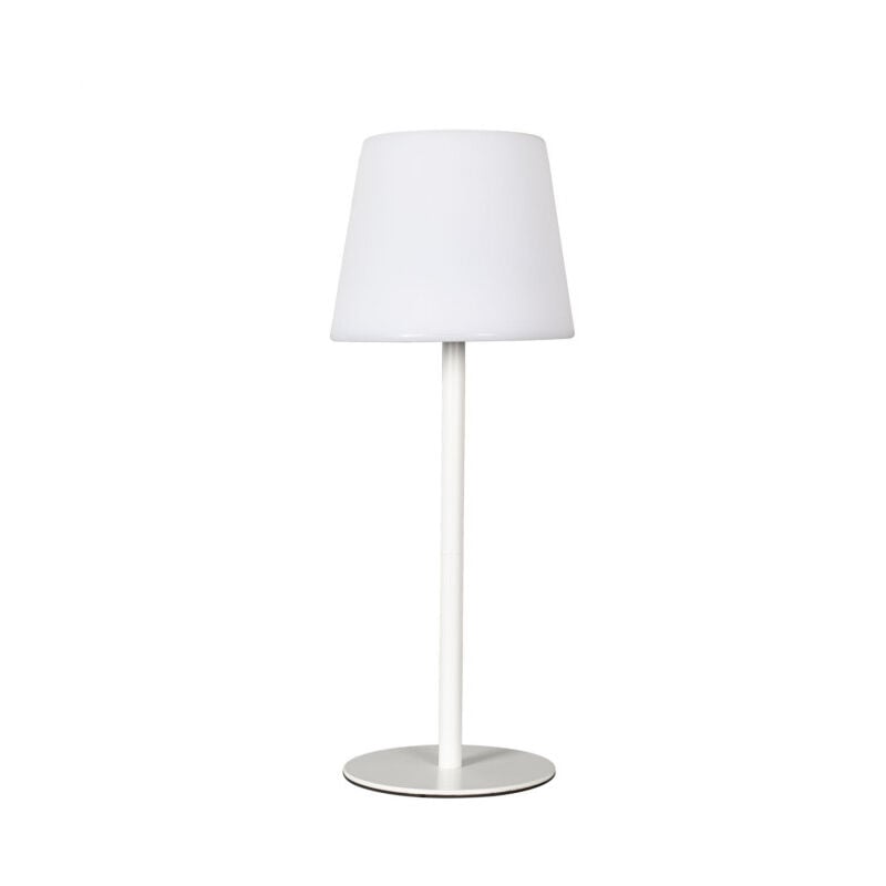 Lampe à Poser Extérieur 'Rechargeable' 40cm Blanc