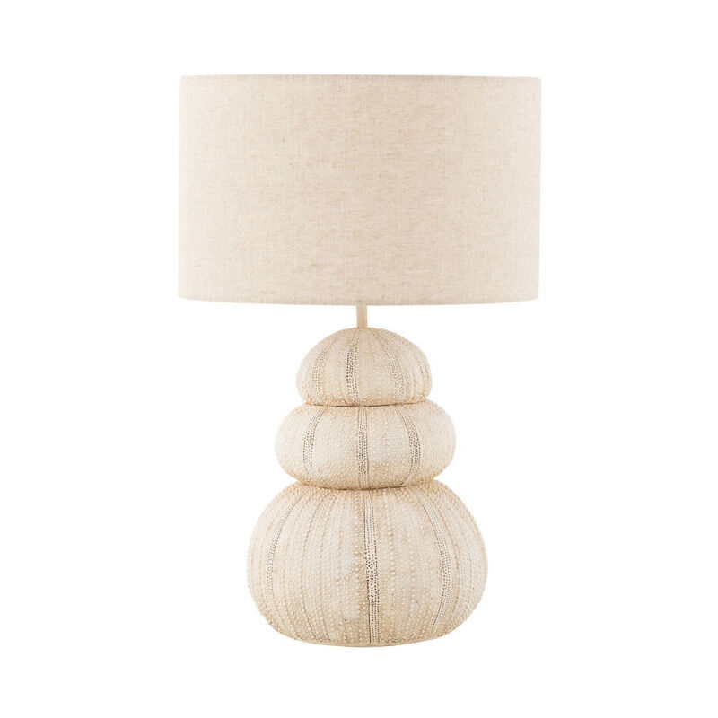 Paris Prix - Lampe à Poser 'Oursin' 47cm Beige Paris Prix - Lampe à Poser 'Oursin' 47cm Beige