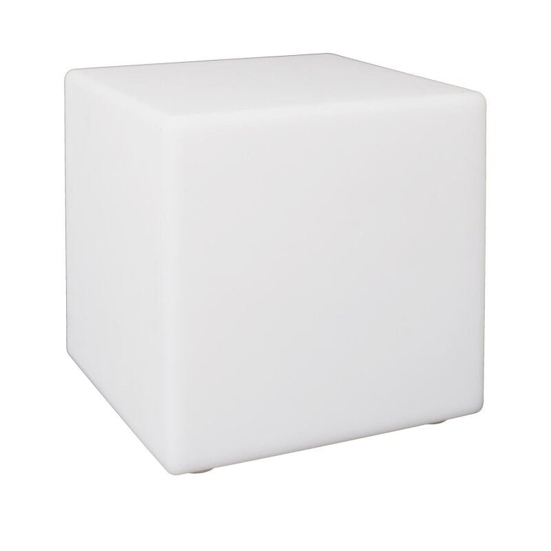 Lampe Cube d'Extérieur 'Télécommande' 25cm Blanc