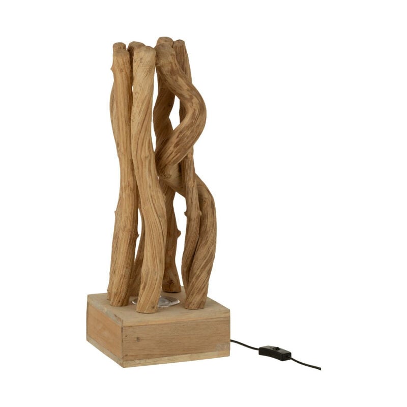Paris Prix - Lampe de Bureau 'Branches Entrelacées' 56cm Naturel