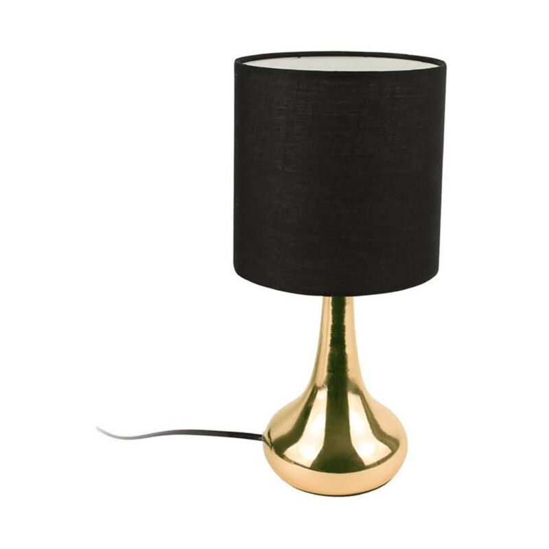Lampe à Poser Design 'Touch' 32cm Noir & Or Lampe à Poser Design 'Touch' 32cm Noir & Or