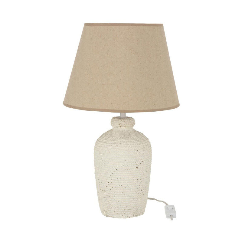 Lampe à Poser en Ciment 'Esmée' 48cm Blanc