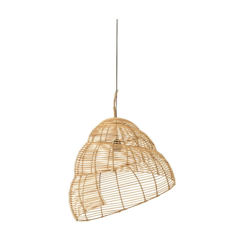 Lampe Suspension Bambou "Escargot" 55cm Naturel