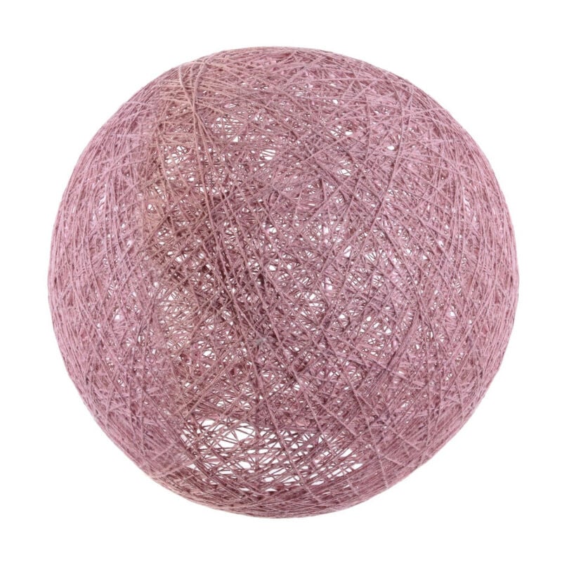 Lampe Suspension Ronde 'Tissée' 30cm Rose