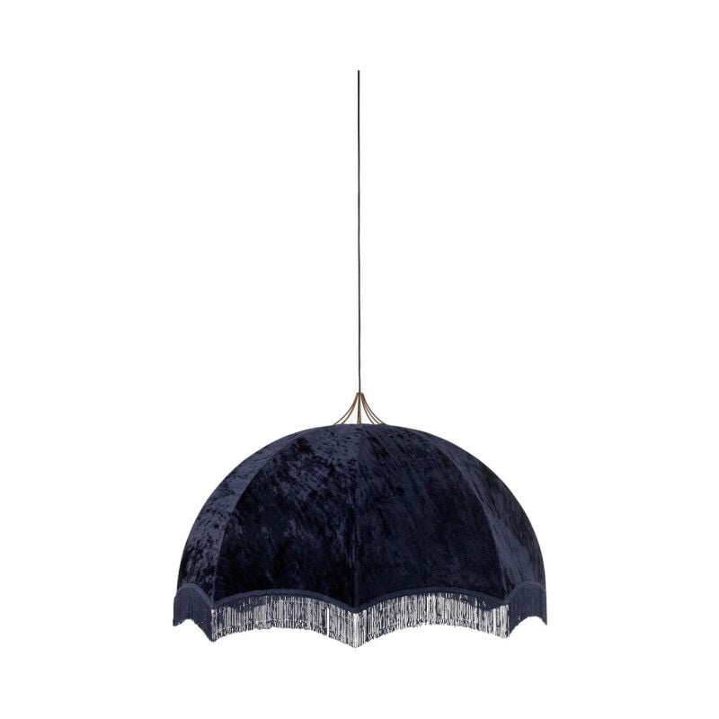 Lampe Suspension 'Velours' 95cm Bleu