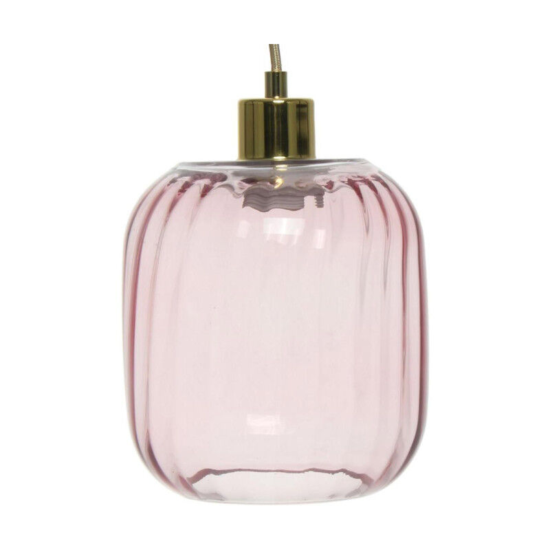 Paris Prix - Lampe Suspension Vintage 'Gloria' 27cm Rose