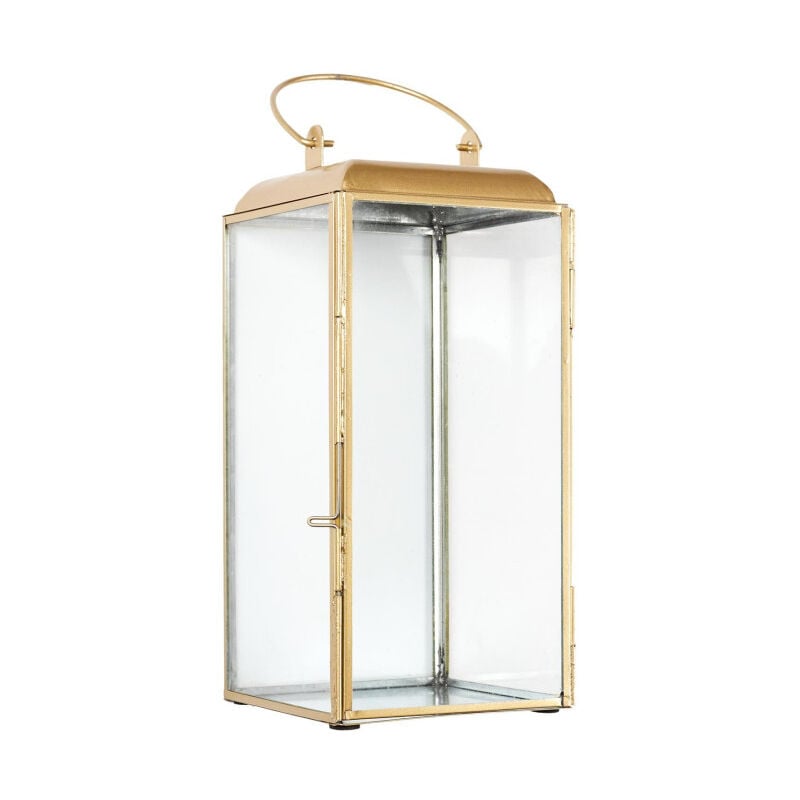 Paris Prix - Lanterne Déco en Métal 'Girotto' 30cm Or