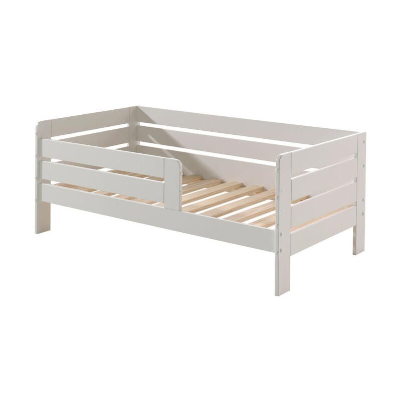 Paris Prix - Lit Enfant & Sommier 'Toddler ii' 70x140cm Blanc