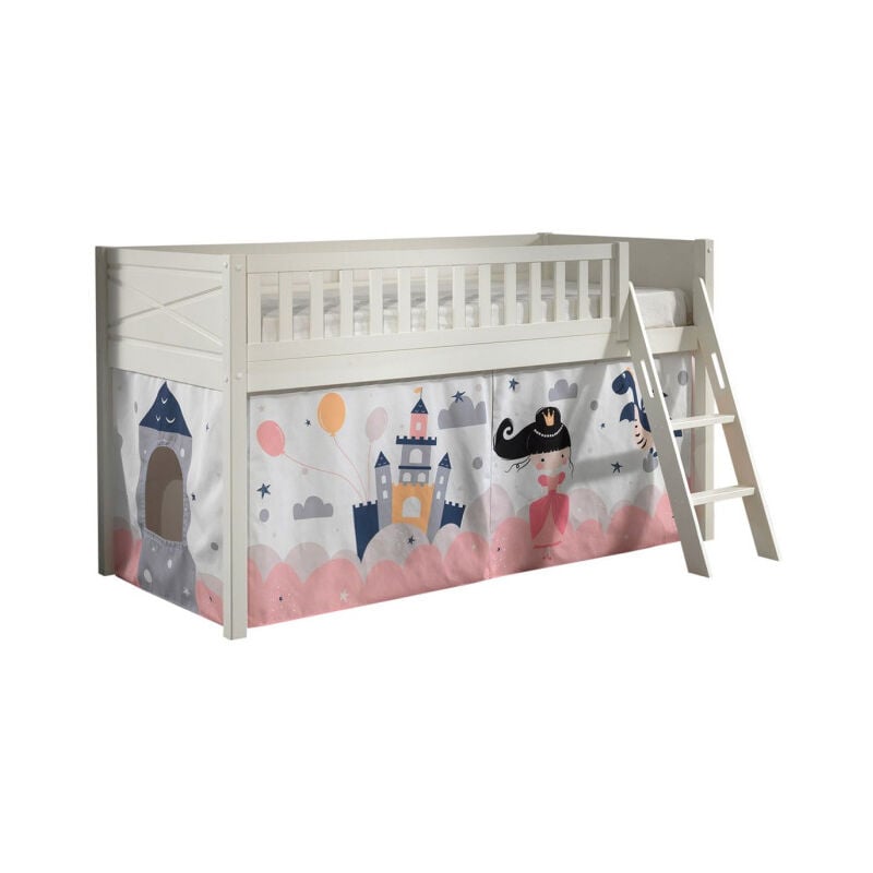 Lit Enfant Tente 'Scott Princesse Sophie' 90x200cm Blanc