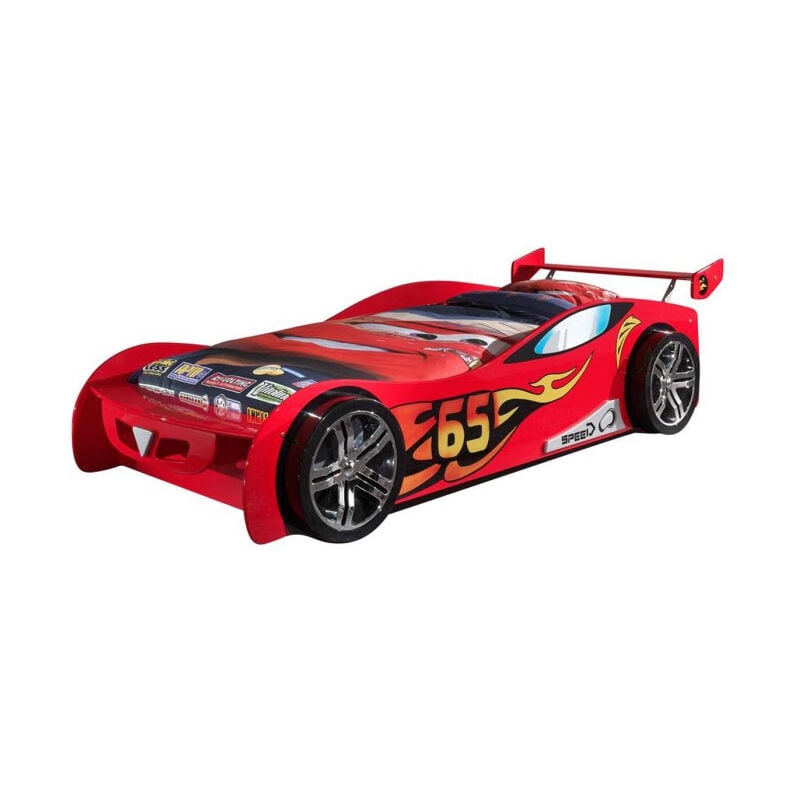 Lit Enfant Voiture 'LeMans' 90x200cm Rouge