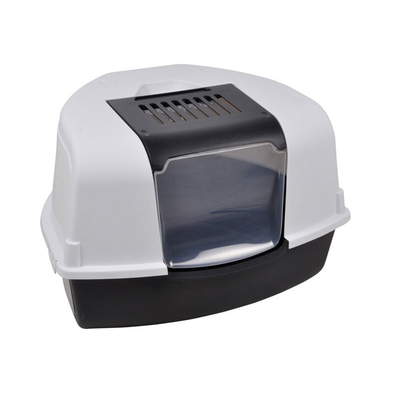 Paris Prix - Litière pour Chat 'Toilette' 58cm Anthracite