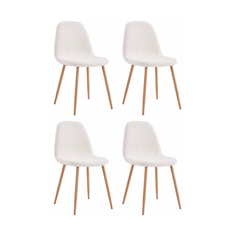 Lot de 4 Chaises Scandinaves 'Freya' 86cm Blanc