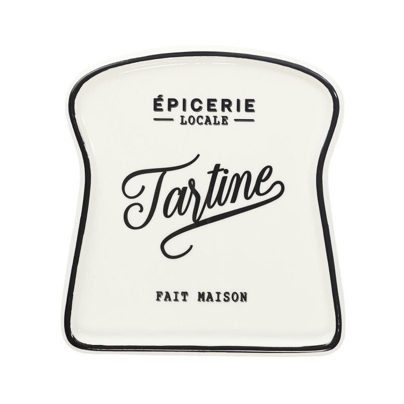 Lot de 6 Assiettes pour Toast "Brooklyn" 17cm Blanc