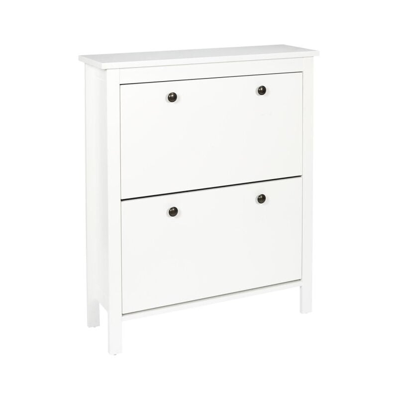 Paris Prix - Meuble à Chaussures 'Elisabeth' 92cm Blanc