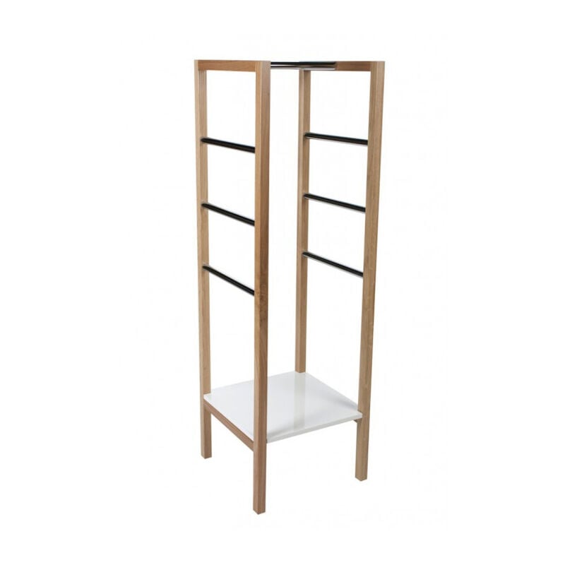 Paris Prix - Meuble d'Entrée 'Northgate' 45cm Chêne & Blanc