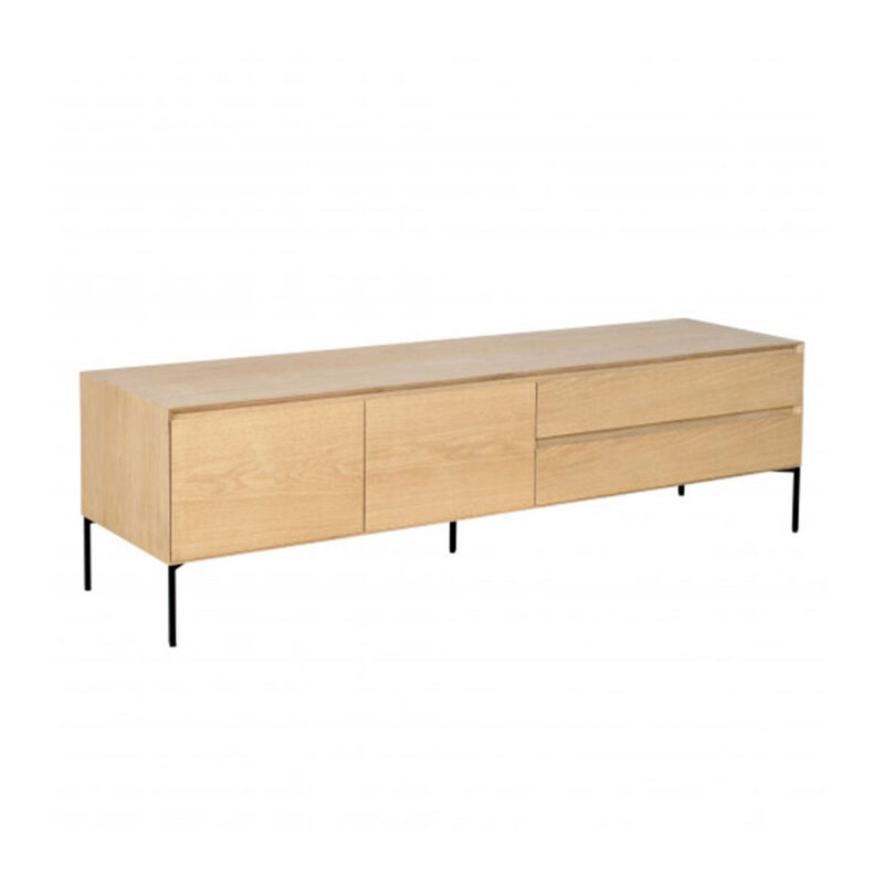 Meuble Tv 2 Portes & 2 Tiroirs tilo 175cm Chêne - Paris Prix