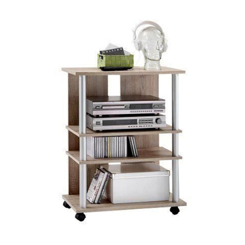 Paris Prix - Meuble tv 4 Niveaux Design 'Tanvent' 85cm Naturel