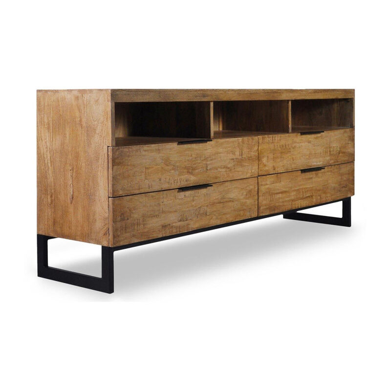 Paris Prix - Meuble tv Design Design 'Bolta' 150cm Naturel Paris Prix - Meuble tv Design Design 'Bolta' 150cm Naturel