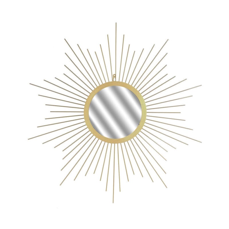 Paris Prix - Miroir Mural Design 'Soleil' 66cm Or