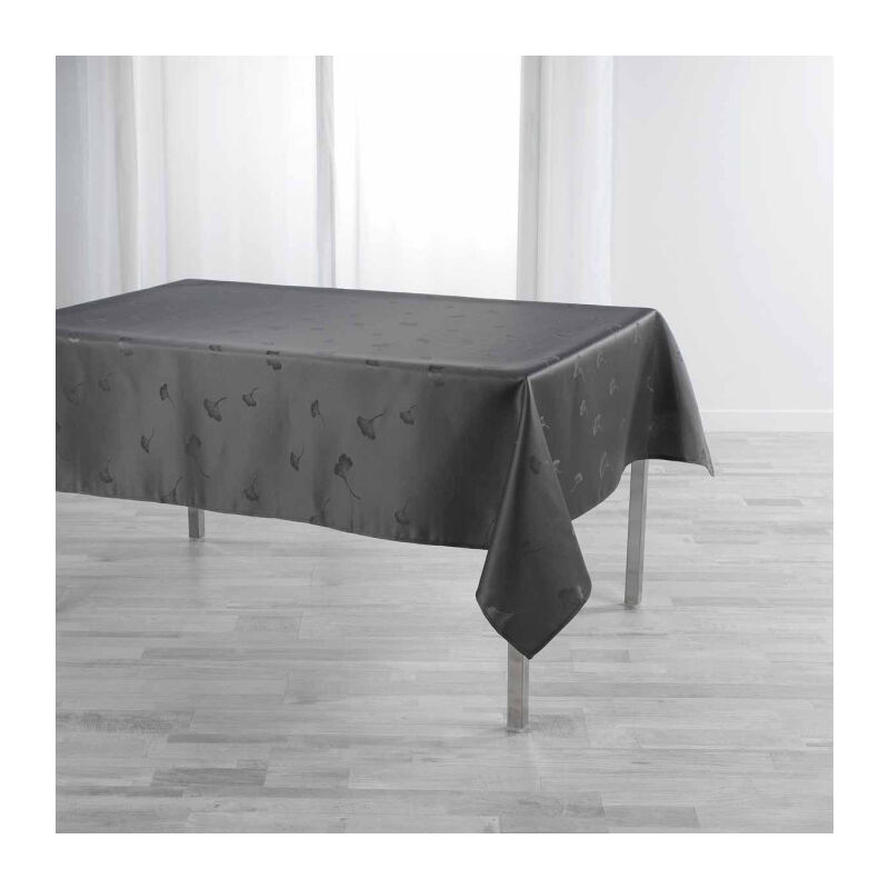 Nappe Imprimé Jacquard 'Ophélie' 140x250cm Anthracite Nappe Imprimé Jacquard 'Ophélie' 140x250cm Anthracite