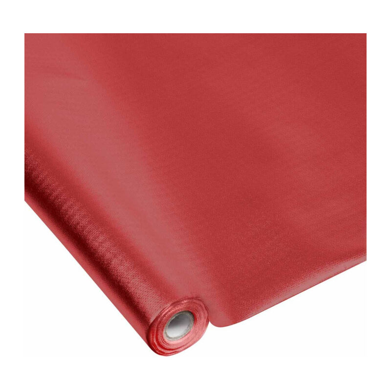 Nappe Plastique 'Imperméable' 1,20x5m Rouge Nappe Plastique 'Imperméable' 1,20x5m Rouge