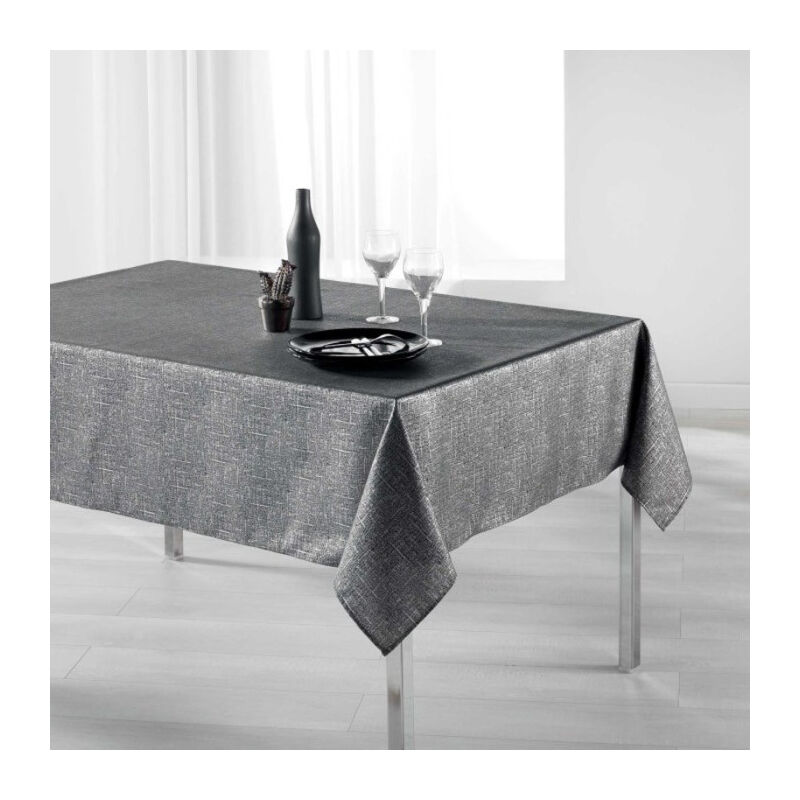 Nappe Rectangulaire Imprimée 'Palacio' 150x200cm Anthracite Nappe Rectangulaire Imprimée 'Palacio' 150x200cm Anthracite